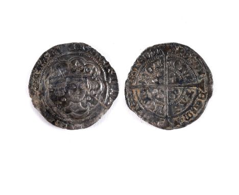 A hammered Silver Groat, Light Coinage (1464-1470), London Mint, Class Vd, mm. Sun over Rose/Rose, 1464-1465, (North 1568var)