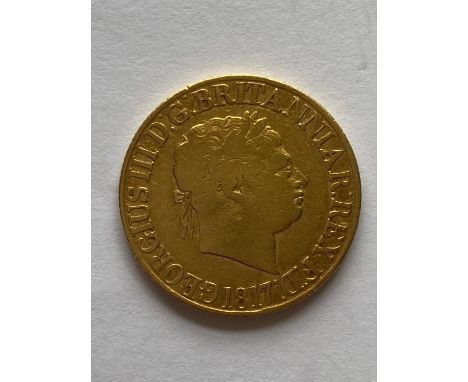 A George III Sovereign, Bare head r. George and Dragon reverse, dated 1830.  *CR:  Surface marks, scratches and rubbing.  *BP