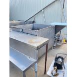 Approximately 200 Gallon Rectangular S/S Tank - Rigging Fees: $150