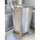 Approximately 100 Gallon Skid-, Mounted S/S Tank - Rigging Fees: $100