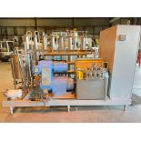 Cherry-Burrell Skid, Mounted Unitherm XXI, S/N: 425 with (7) Tubes, Stellar Flo Pump, Model: SS-1000
