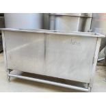Approximately 100 Gallon Per Compartment, (2) Compartment S/S Tank - Rigging Fees: $100