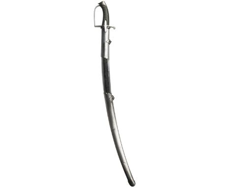 A good 1788 Pattern Cavalry Trooper's sword, 91 cm curved fullered clean blade stamped WOOLLEY & CO. on the back edge, regula