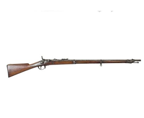 An Obsolete Calibre Belgian Albini-Braendlin 11mm service rifle, 33.5inch sighted barrel fitted with ramp and ladder rear sig