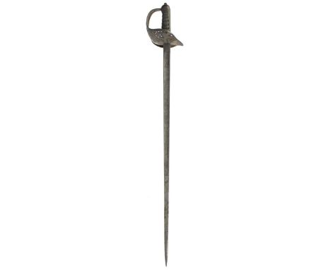 An 1897 Pattern Infantry Officer's sword, 82.5cm blade by Wilkinson, serial no. 42107 for 1909, etched with scrolling foliage