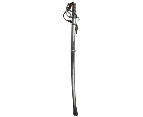 A William IV 1821 Pattern sword to the Royal Horse Artillery by Prosser, 82cm pipe-backed blade with spear point, etched with