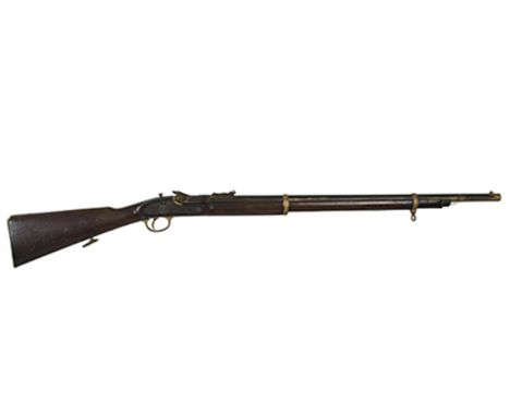 A .577 two-band Snider Enfield short rifle, 33inch sighted barrel fitted with ramp and ladder rear sights, full stocked with 