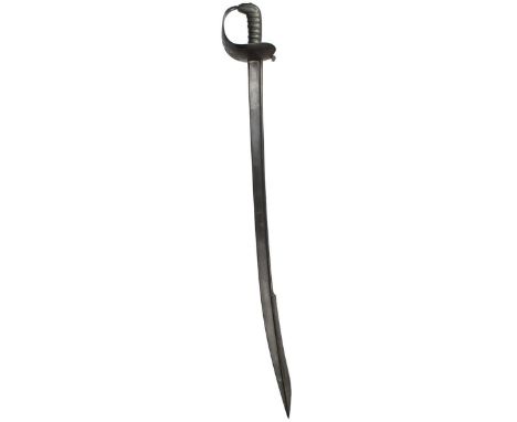 A scarce Celtic-Hilt Heavy Cavalry Officer's undress sword, 87.5cm pipe-back plain blade with quill-point tip, regulation pie