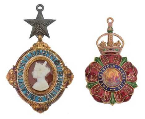 A scarce Order of the Star of India and Order of the Indian Empire Medal Group to E. M. Gawne, comprising second type Compani