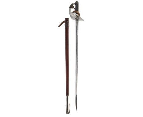 An 1895 Pattern Infantry Officer's sword to the Lincolnshire Regiment, 82.5cm clean blade by Wilkinson, serial no. 33696, etc