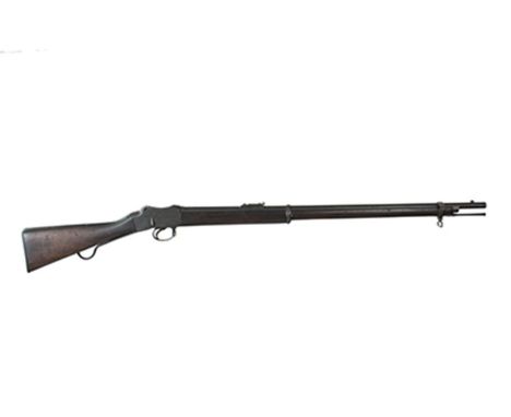 A .577 Obsolete Calibre MKIV Martini Henry service rifle, 32.5inch sighted barrel fitted with ramp and ladder rear sights, th