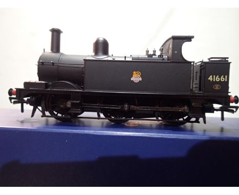 OO gauge Bachmann 31-431 class 1F, tank 41661, Black, Early Crest, in near mint condition, boxed. UK P&amp;P Group 1 (£16+VAT