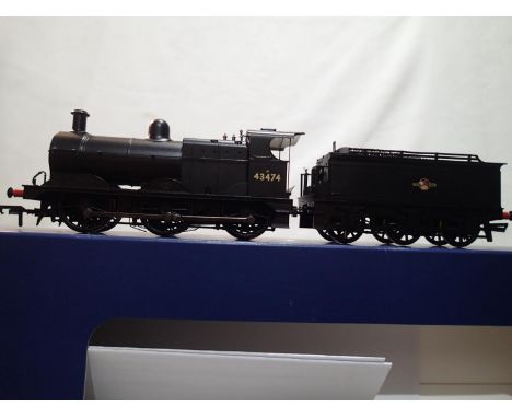 OO gauge Bachmann 31-625 class 3F, 43474, Black, late Crest, in near mint condition, boxed. UK P&amp;P Group 1 (£16+VAT for t