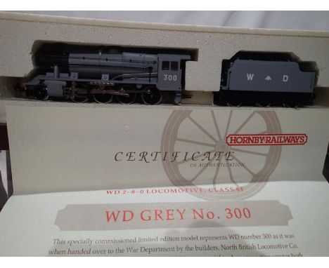 OO gauge Hornby R2043, class 8F, W.D grey, 300, limited edition 141/500, Much Ado About Toys exclusive, in near mint conditio