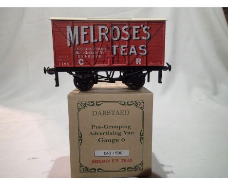 Darstaed O gauge van, Caledonian Railway, Melroses Teas, limited edition 043/500, in near mint condition/boxed. UK P&amp;P Gr