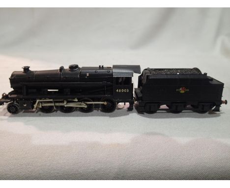 TT gauge kit built class 8F, 48003, Black, Late Crest, good build and finish. UK P&amp;P Group 1 (£16+VAT for the first lot a
