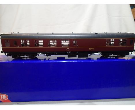 O gauge Heljan 4941, RMB, MK1 Maroon coach, buffet, in excellent to near mint condition, but four windows detatched/pushed in