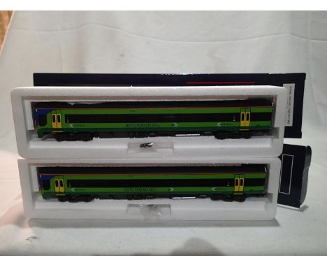 OO scale Bachmann 31-504 class 158 two car D.M.U central trains in excellent condition, storage wear to box. UK P&amp;P Group