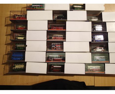 Twenty Corgi OOC buses and coaches, all in near mint condition in boxes with white card sleeves. UK P&amp;P Group 1 (£16+VAT 