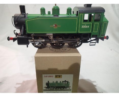 ETS O gauge USA 0.6.0 tank locomotive, Green, 30064, late Crest in near mint condition, boxed. UK P&amp;P Group 1 (£16+VAT fo