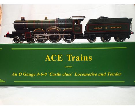 Ace Trains O gauge Castle Class, Isambard Kingdom Brunel, 5069, Great Western Green, in near mint condition, storage wear to 