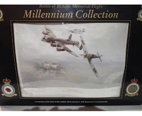 1/72 scale Battle of Britain memorial flight, boxed set of eleven aircraft kits by Airfix, Italeria and MPM comprising Lancas
