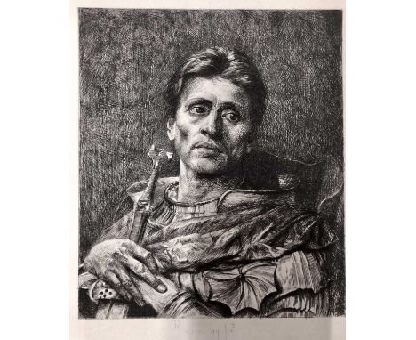 A collection of genre and portrait prints after Leon Richeton (British late 19th/ early 20th Century); Henri Toussaint (Frenc