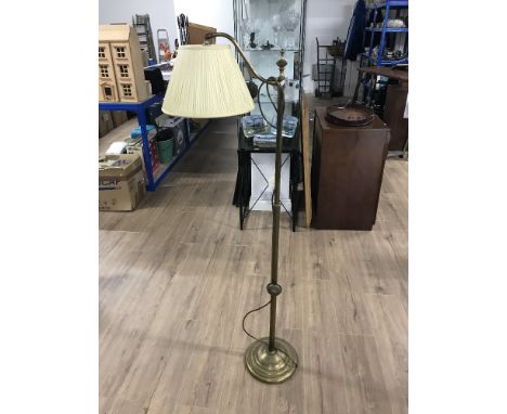 FLOOR STANDING BRASS LAMP