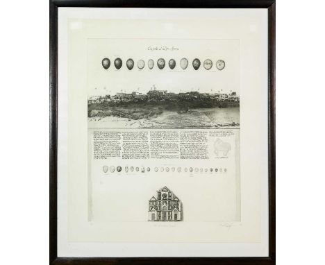 * STUART DUFFIN, THE VAL D'ELSA PROVERB  limited edition etching on paper, signed, titled, dated '89 and numbered 6/30 mounte