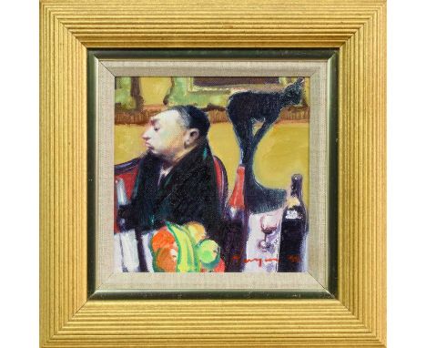 * JOE HARGAN PAI PPAI (SCOTTISH b. 1952), FEMME FATALE  oil on canvas, signed and dated '99 framed and under glassProvenance: