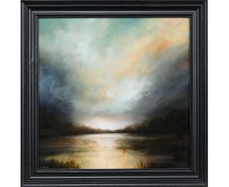 * DARREN SCOTT, A LIGHT SHINES THROUGH oil on board, signed, titled and dated 2024 versoframed and under glassimage size 40cm