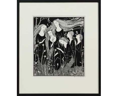 * HANNAH FRANK (SCOTTISH 1908 - 2008), GARDEN (1932) lithograph on paper, signed in pencilmounted, framed and under glassimag
