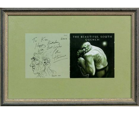 * PETER HOWSON OBE (SCOTTISH b. 1958), QUENCH; THE BEAUTIFUL SOUTH album cover, signed, dated 2002 and inscribedmounted, fram