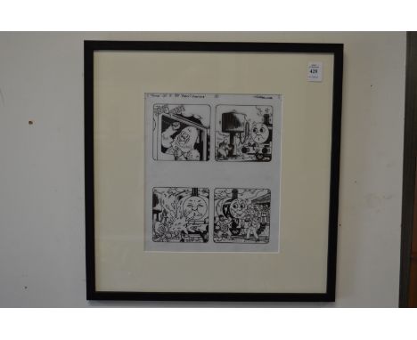 Tim Marwood, original artwork for Thomas The Tank Engine, framed and glazed.