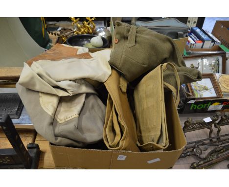 Army bag and other items.