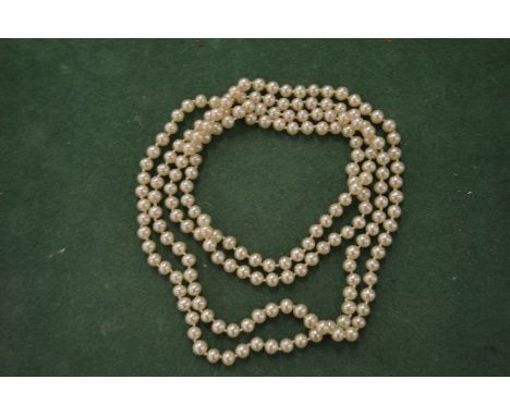 A pearl necklace.