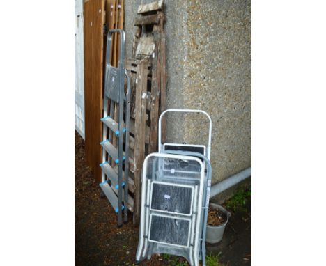 Various step ladders.
