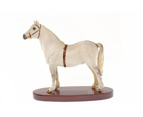 BESWICK CONNOISSEUR MODEL OF CHAMPION WELSH MOUNTAIN PONY GREDINGTON SIMWNT 3614stamped to underside, the horse owned by The 