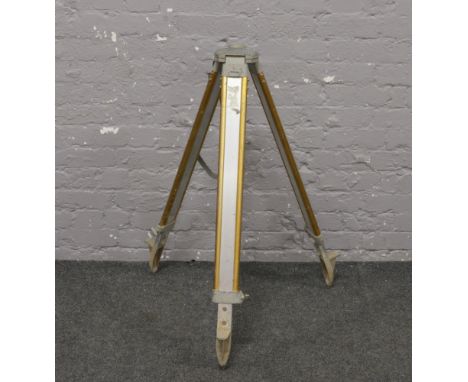 A Sokkia surveyors tripod.