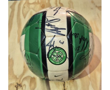 A signed Celtic football, circa 2001.