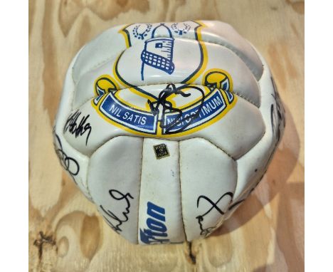 A signed Everton football.