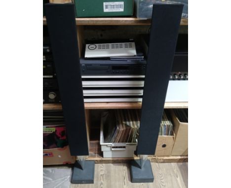 A Bang & Olufsen HiFi system comprising Beocord 5500, Beogram 5500 CD player, Master Control Panel 5500, Beomaster 7000 and a
