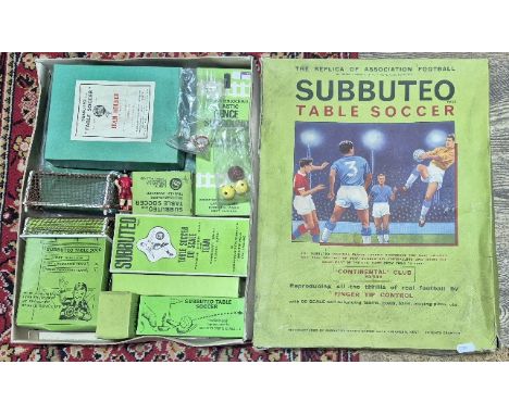 A Subbuteo table soccer set, 'Continental' club edition.