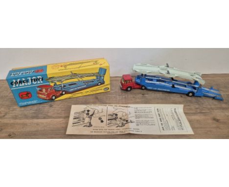 A Corgi Toys Major "Carrimore" Car Transporter with "Bedford" tractor unit" 1105, in original box with leaflet.Condition:- Bo