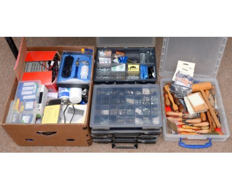 Miscellaneous tools and toolboxes, including fixtures and fittings, etc 