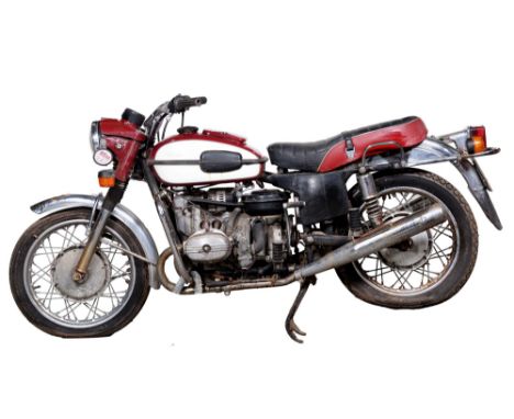 1998 Ural Red Star 649cc, registration No. S885 AWL, swing arm frame, frame No. unknown, OHV, two cylinder horizontal, 649cc 