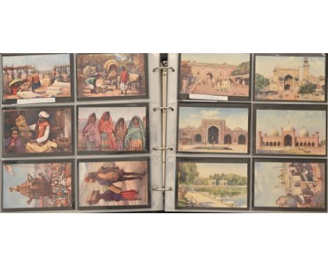 Raphael Tuck &amp; Sons postcards, 6601 Cosmopolitan New York (6), 4110 Continental Summer in the Alps, undivided back (6), 9
