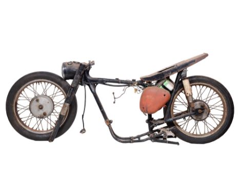BSA C15F rolling chassis for spares,&nbsp;no engine, registration plate YBN 239 not verified  Spares only