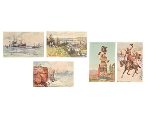 Raphael Tuck &amp; Sons postcards, 7933 Odde-Norway (6), 9274 Railways of the World (6), 9329 Famous Expresses (6), 3000 Wild