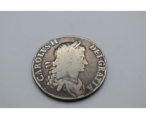 Kingdom of England - Charles II (1660-1685) crown dated 1663, First laureate and draped bust of King Charles II, right, ./. i